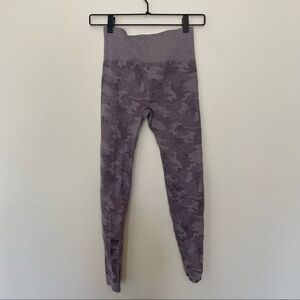 Athlete body purple camo seamless leggings sz.S